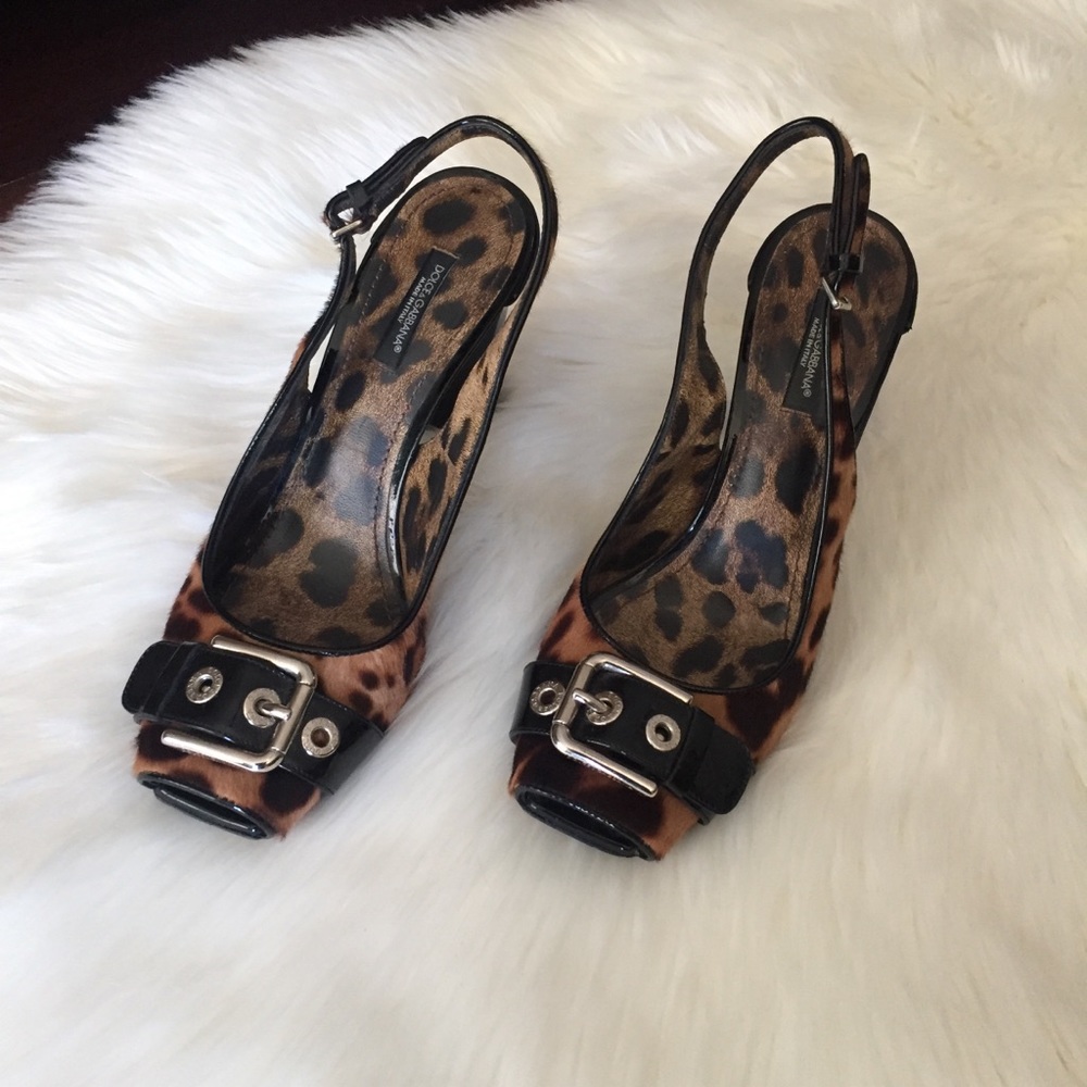 Dolce & Gabbana Leopard Heels Sz 8